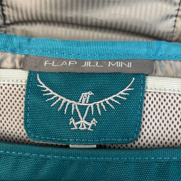 Osprey Jill Courier Flap Messenger Teal Crossbody Bag Vintage Y2K 2000s - Picture 5 of 10